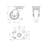 Ruedas Giratorias de Poliamix Gris Ø30-Ø60 mm – Ligereza y Resistencia