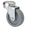 Rueda Giratoria M10 de Goma Gris Ø50 mm sin Freno – Diseño y Funcionalidad