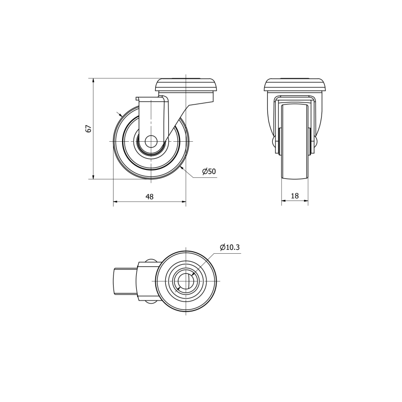 Paquete De 4 Ruedas Giratorias Para Muebles Con Soporte En Forma De U, Rueda Giratoria De Goma De 1.5 "y 38 Mm, Para Cama De Bebé, Puesto De Flores, Rodamiento Doble, Capacidad