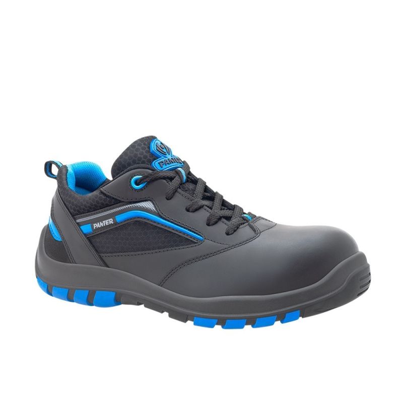 Zapato de seguridad OSLO S3 Azul – Piel hidrofugada, puntera plástica y suela PU+TPU Zapato de seguridad OSLO S3 Azul – Piel hidrofugada, puntera plástica y suela PU+TPU