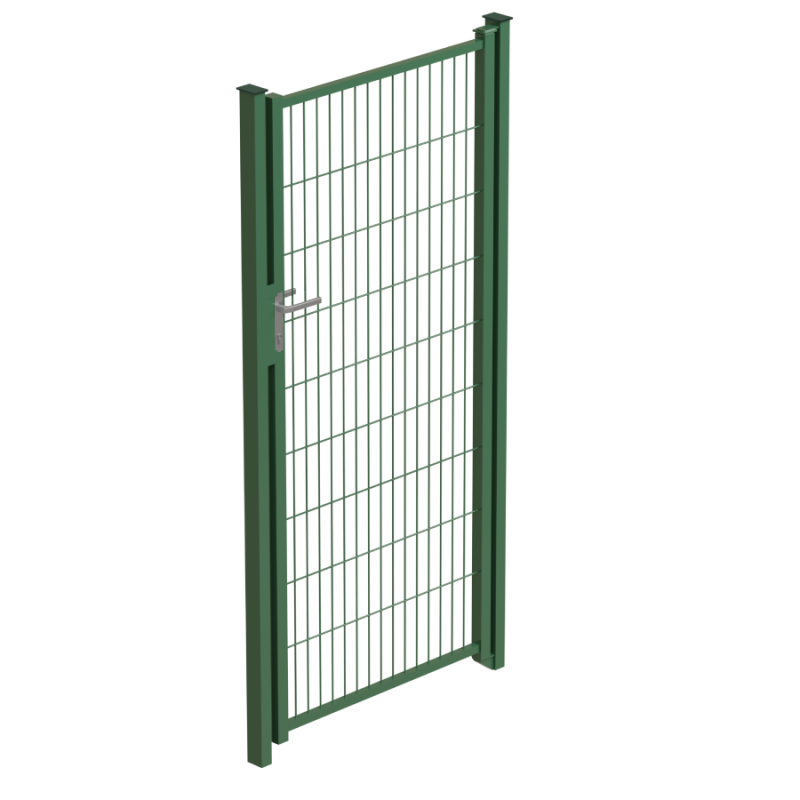 Puerta combi gris oxiron + cerradura 1 hoja 1x2m