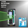 Nivel láser rotativo autonivelante con receptor y funciones avanzadas – IP66, ±0.15 mm/m, batería Li-ion