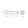 Tornillo Allen DIN 912 – Acero cincado 8.8  · M14 x 25 a 110mm