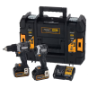 Kit McLaren XR 18V · Taladro Percutor + Atornillador de Impacto + 2 baterías 5Ah + Maletín TSTAK