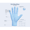 Guantes de nitrilo sin polvo Nitriflex Azules – Alta sensibilidad y protección frente a microorganismos