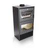 Estufa de leña Lacunza ALTEA con horno · 7,4 kW · Fundición ·  Doble Combustión · Ecodesign