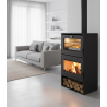 Estufa de leña Lacunza ALTEA con horno · 7,4 kW · Fundición ·  Doble Combustión · Ecodesign