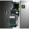 Láser verde tridimensional PocketPlane-Laser 4G · alineación precisa con trípode y accesorios