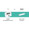 Batería Petzl CORE 2 · recargable USB-C para linternas ARIA y PIXA (1.250 mAh)