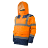 Parka térmica impermeable alta visibilidad · Protección profesional frente al frío y la lluvia