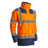 Parka térmica impermeable alta visibilidad · Protección profesional frente al frío y la lluvia