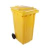 Contenedor con ruedas 120L amarillo · Residuos/reciclaje