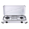 Hornillo de gas Garza 2 quemadores con tapa protectora | Cocina portátil para exterior