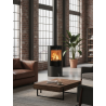 Estufa de leña Lacunza Maya Vision 9 kW – Doble combustión y diseño circular EcoDesign 2022