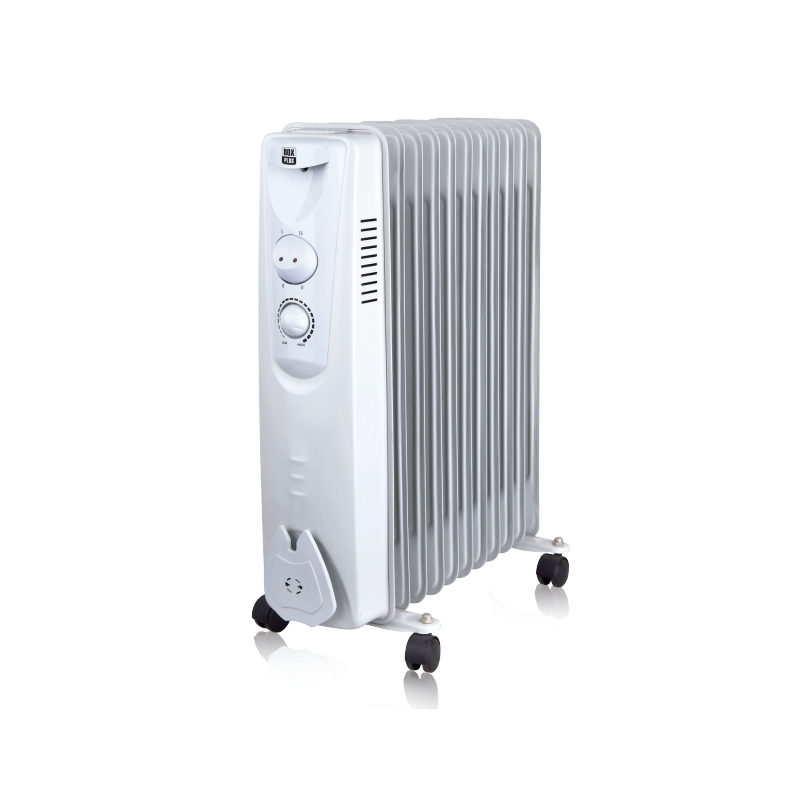 Radiador de Aceite BOX PLUS 2000 W · 9 Elementos con Termostato y Ruedas