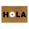 Felpudo de coco  “Hola” · Natural, decorativo y antideslizante
