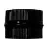 Manguito de unión vitrificado negro mate Ø120 mm · Anticondensación