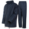 Traje de lluvia impermeable PU+PVC+PES azul marino
