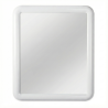 Espejo rectangular 650 × 550 blanco · marco ABS brillo