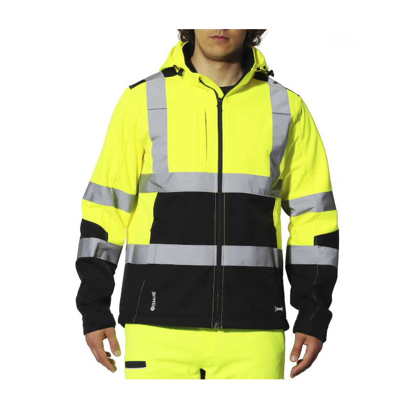 Chaqueta alta visibilidad 3 capas impermeable transpirable