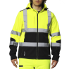 Chaqueta alta visibilidad 3 capas impermeable transpirable