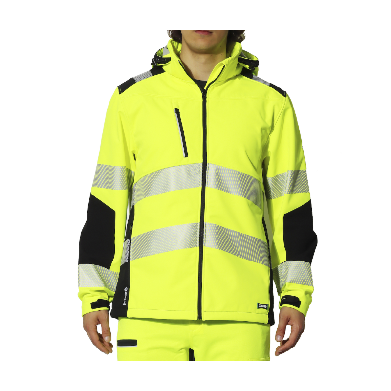 Chaqueta alta visibilidad FLEXIA HIVI 3 capas impermeable transpirable
