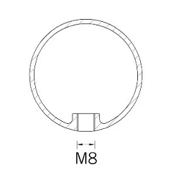 Terminal en bola para barandilla TF-504