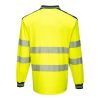Polo de alta visibilidad de manga larga T-184