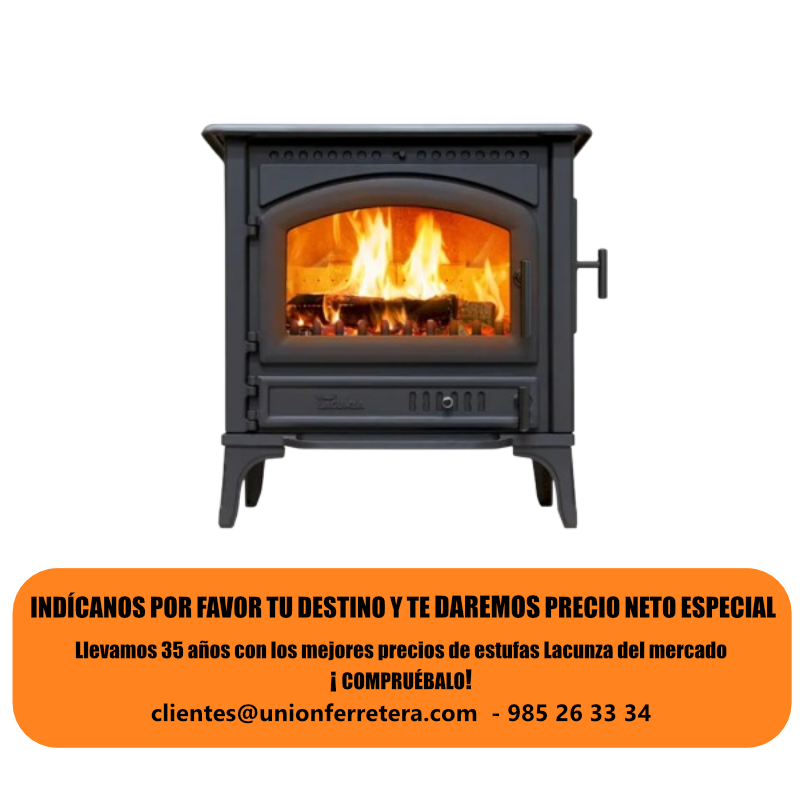 Estufa Levante manillas negras