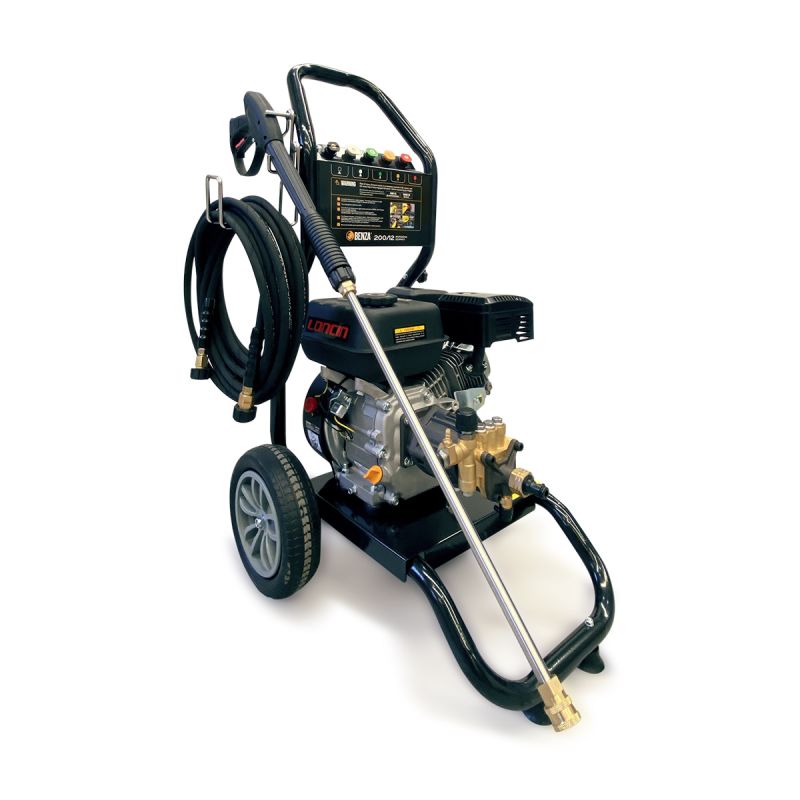 Hidrolimpiadora de gasolina Benza 200/12 con motor de 6.5 HP
