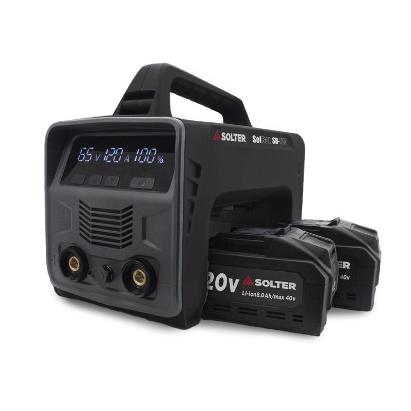 Soldadora Solter SOLBAT SB-120 con pack de 2 baterías de 40V
