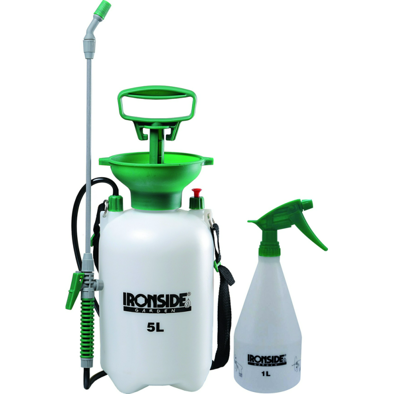 Pack Pulverizador de Presión Previa IRONSIDE - 5L + Pulverizador Manual 1L