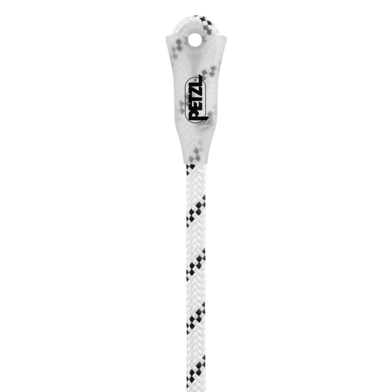 Cuerda semiestática blanca AXIS 11 mm con terminal cosido de Petzl