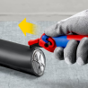 Cuchillo Pelacables KNIPEX con guía de deslizamiento y Carraca (16 50 145 SB)