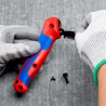 Cuchillo Pelacables KNIPEX con guía de deslizamiento y Carraca (16 50 145 SB)