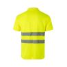 Polo amarillo de manga corta con bandas reflectantes Velilla 172