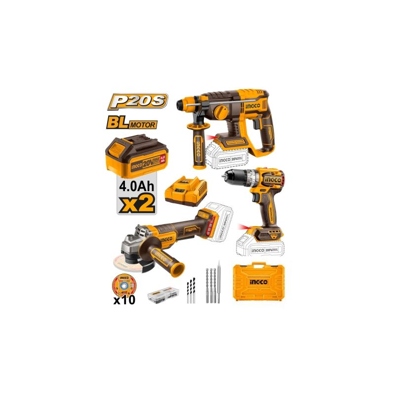 Pack Amoladora+Martillo+Atornillador COSLI241198E
