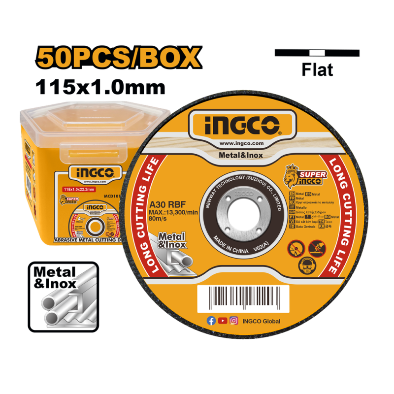 Caja de 50 discos 115X1.0X22,2 MCD1011550