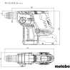 Combo Metabo ES00466 a batería - Taladro + Martillo + Amoladora