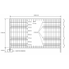 Valla móvil de malla electrosoldada de 3.400x1.850 mm.