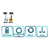 Taladro atornillador 18V 30Nm 2.0Ah + Cargador Wesco WS2388