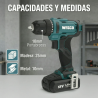 Taladro atornillador 18V 30Nm 2.0Ah + Cargador Wesco WS2388