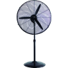 Ventilador industrial de pie negro 200W 75cm 3 velocidades IRONSIDE