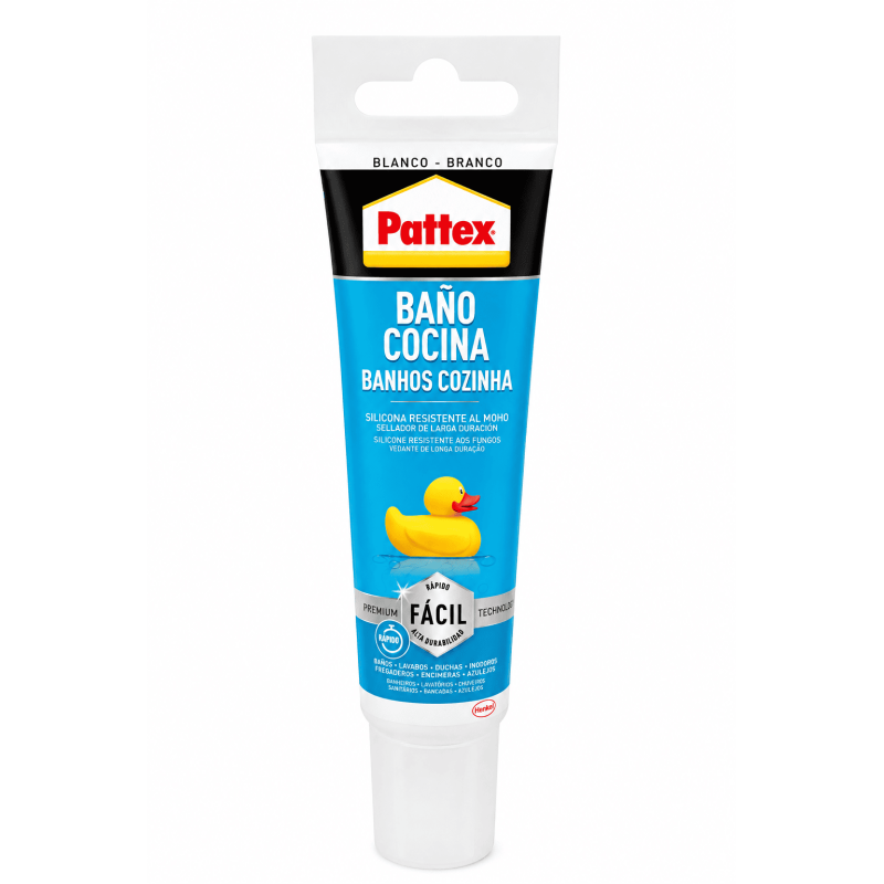 Silicona blanca Pattex baño y cocina 50ml