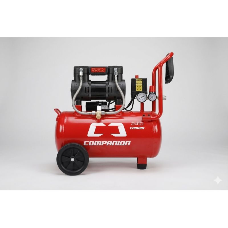 Compresor silencioso 1,5 HP 24 L 190 L/min 79 dB COMAIR2410