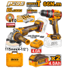 Combo 2 en 1- taladro atornillador 66Nm + llave impacto 1/2 405Nm  + 2bat 20V 2Ah + cargadorCKLI20286E
