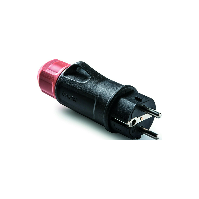 Clavija móvil Schuko con prensaestopa 2P+T 16A 250V IP54 Famatel 1165