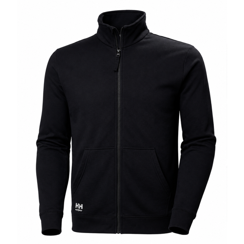 Sudadera negra con Cremallera Helly Hansen Classic 2.0 79402