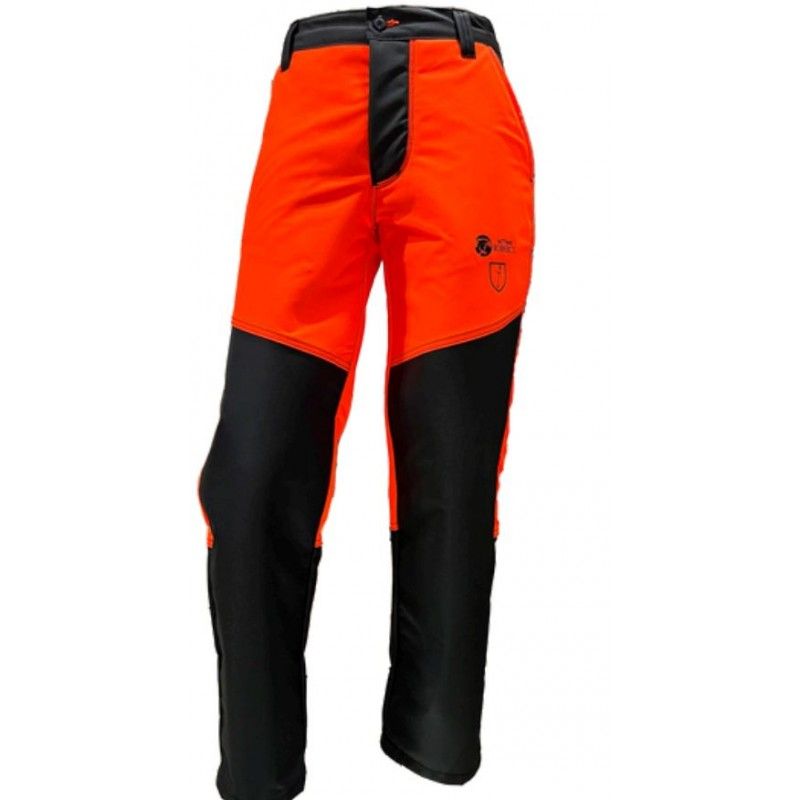 Pantalón protector desbrozadora bi-elástico alta visibilidad