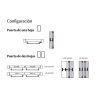 Cerradura antipánico global de sobreponer con falleba de 2 puntos GL2S908NR